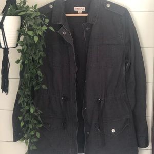 Merona Grey Fall Cargo Jacket - sz small